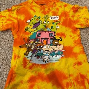 Tie dye Rug rats graphic tee
